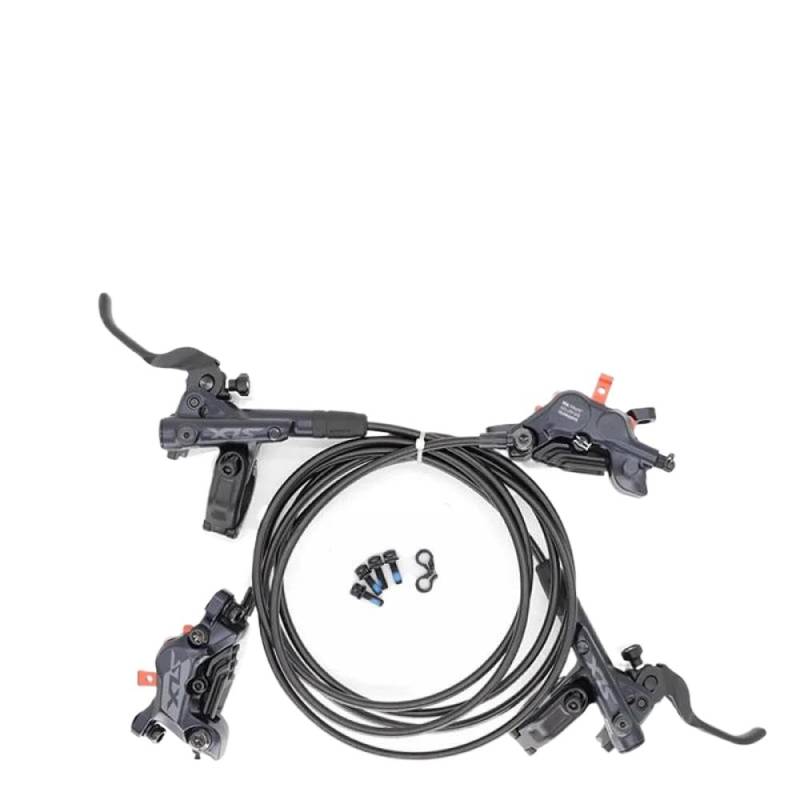 Hydraulische Scheibenbrems -Set kompatibel mit Mountainbikes SLX M7100 2 Piston und M7120 4 Kolben(M7120 Resin Ice) von GRzHKN