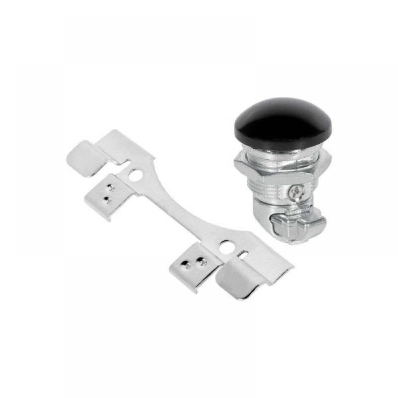 Kompatible Motorrad -Kraftstoff -Tür -Latch -Push -Taste -Gasöl -Kappentank Kompatibel mit Touring Road King Electra Street Tri Models 92 und(Black) von GRzHKN