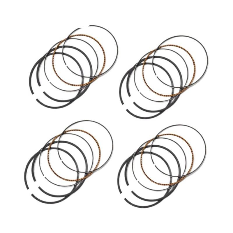 Motorradkolbenringe Kit Standardbohrung Größe 77 mm bis 78 mm kompatibel mit ausgewählten Modellen FZ1 FZ1-N YZF-R1 YZF1000 PZ50W RPZ50MP RT50FX PZ50FXW(4 Sets 77.75mm) von GRzHKN