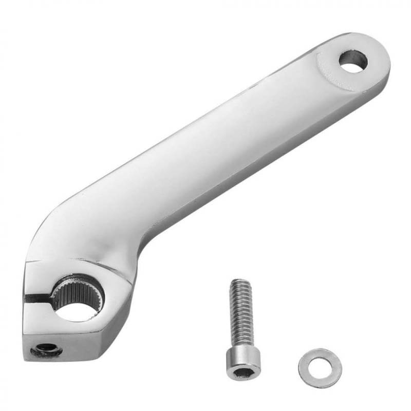 Motorradschichthebel Armstangenpedalabdeckung kompatibel mit Street Road King Models 1984 bis 2016(Chrome Rod Lever) von GRzHKN