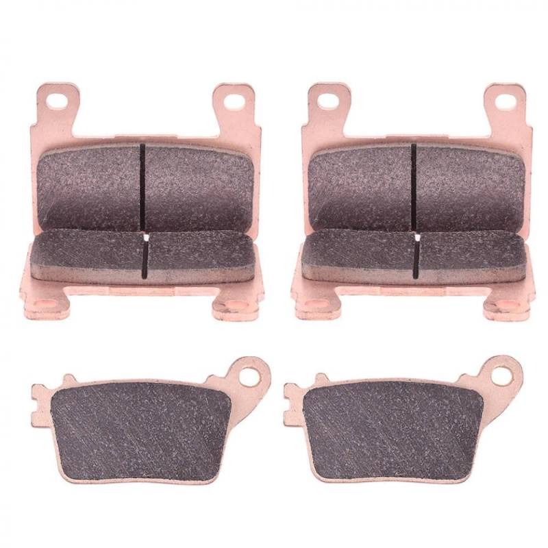 Vorder- und hinterer Bremsblock -Set kompatibel mit ZX6R ABS 636CC -Modellen von 2013 bis 2020(1set Copper Based) von GRzHKN