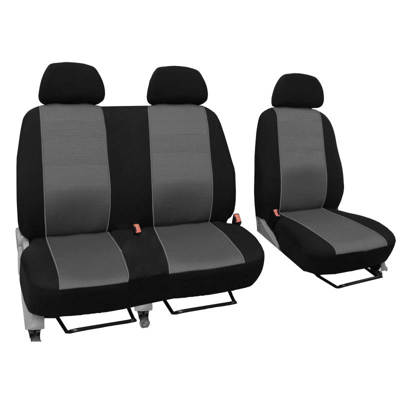 GSC Sitzbezüge Universal Schonbezüge 1+2 kompatibel mit Renault TRAFIC von GSC