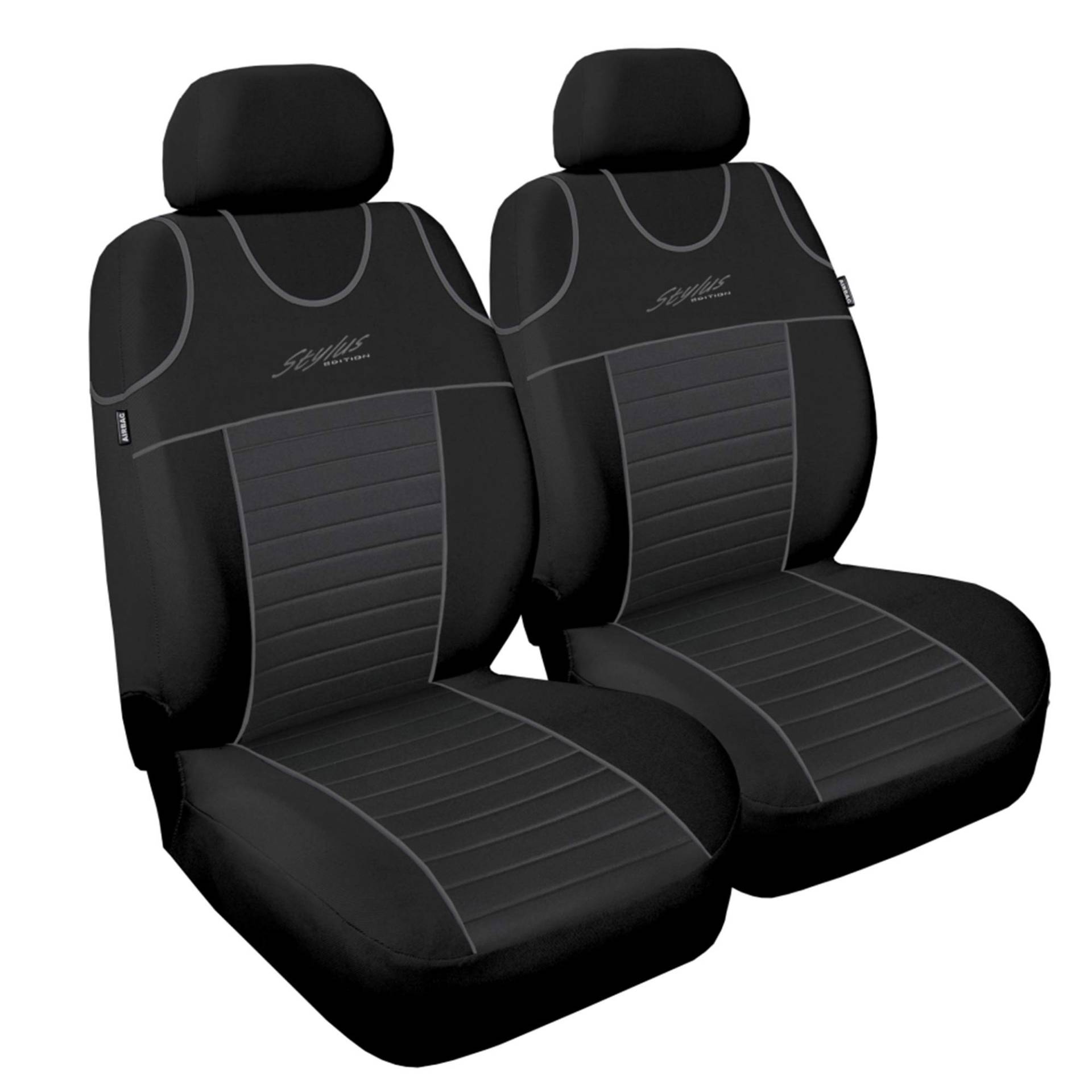 GSC Sitzbezüge Universal Schonbezüge Stylus 1+1, kompatibel mit Renault CLIO (I, II, III) von GSC