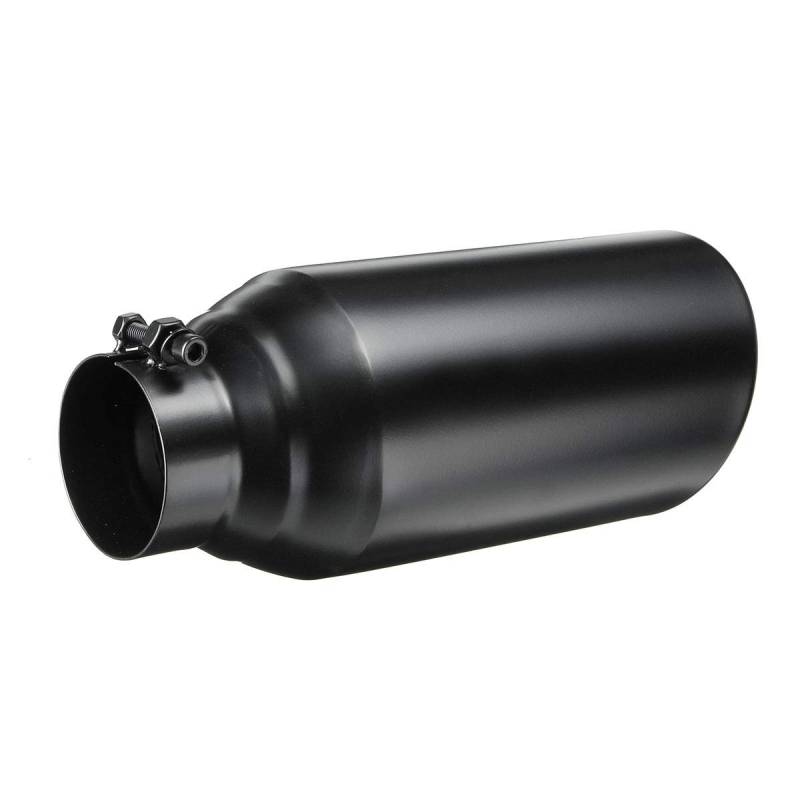 GSDGBDFE Abgas 76-127mm Auto Auspuff-Rohr 3" Inlet 5" Outlet Anschweissendrohr Schwarz Endrohr Edelstahl Zubehör von GSDGBDFE