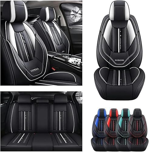 GSDOMJ Autositzbezüge passend für BMW E46 Compact 2001–2004 316Ti 318Ti 320td 325ti/E46 Touring 1998–2005 318i 320i 320d 323i 325i 325X. i 328i Universal-Autozubehör, Schwarz / Weiß GSDOMJ Autositzbezüge passend für BMW E46 Compact 2001–2004 316Ti 318Ti 320td 325ti/E46 Touring 1998–2005 318i 320i 320d 323i 325i 325X. i 328i Universal-Autozubehör, Schwarz / Weiß von GSDOMJ
