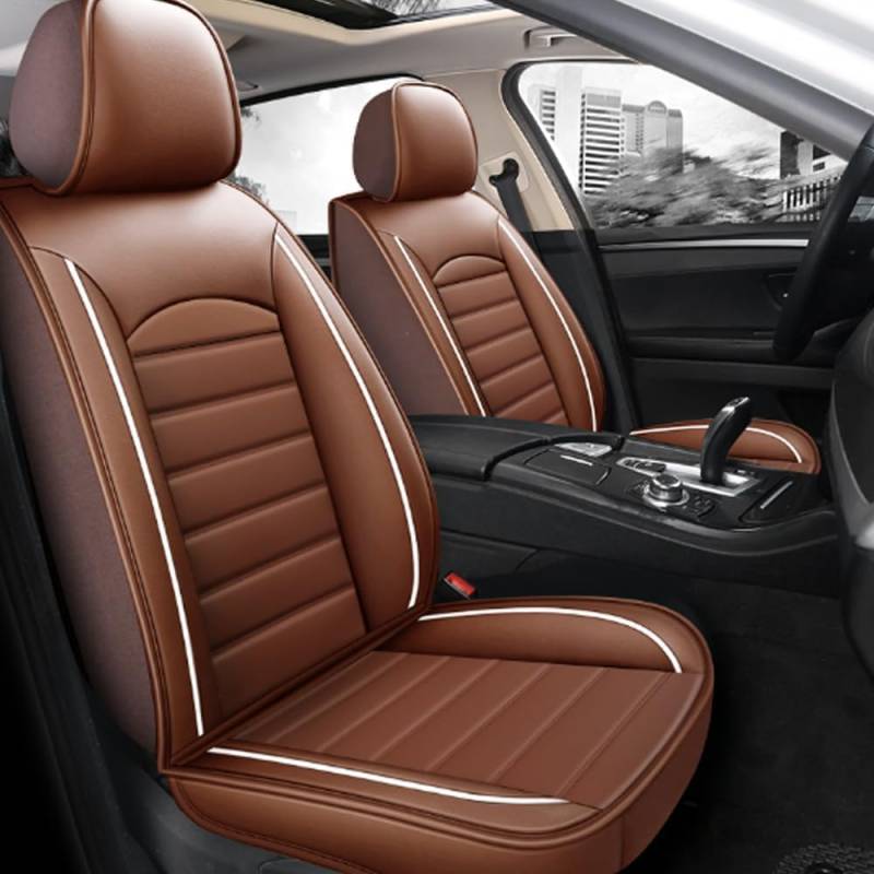 GSDOMJ Autositzbezüge passend für MG Gs Mg Hs Mg Zs Mg3 Mg6 ZR ZT ZT-T Premium-Komfortmaterialien, allgemeine Autoteile, Braun von GSDOMJ