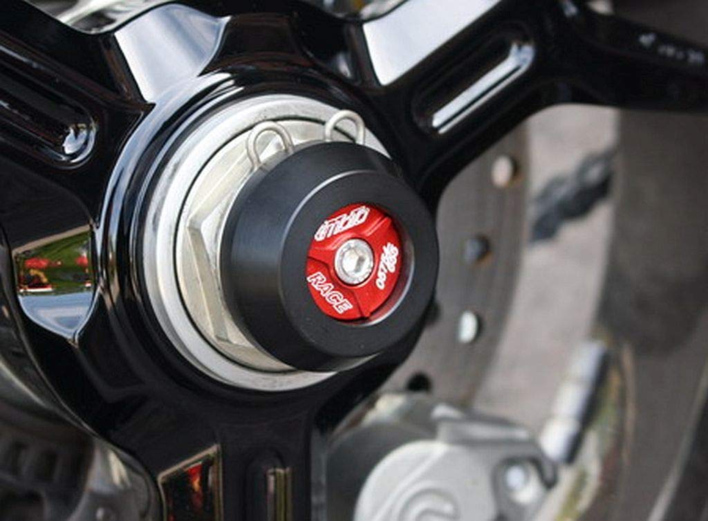 GSG-Moto Sturzpads Hinterrad Inlay Rot für die Ducati Hypermotard 950 /SP ab 2019 von GSG Mototechnik