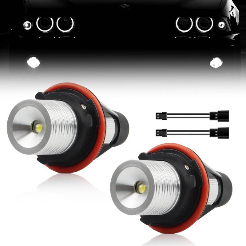GSOWO 2x Halo Marker Ring 6000k 10 W für E39 E53 E60 E61 E63 E64 E65 E66 E87, [Langlebig & Effizient] Hochwertige Canbus Fehlerfrei von GSOWO