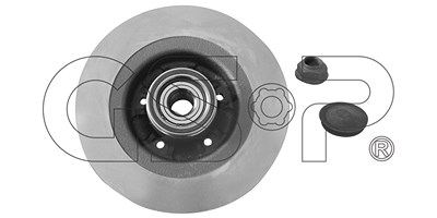 Gsp 1x Bremsscheibe [Hersteller-Nr. 9230141K] für Renault von GSP