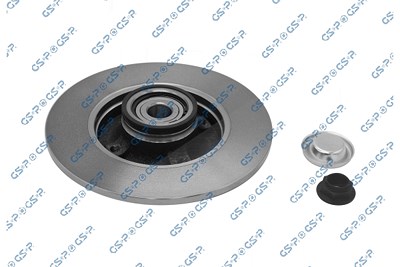 Gsp 1x Bremsscheibe Hinterachse Voll+Radlager+ABS [Hersteller-Nr. 9225042K] für Citroën, Peugeot von GSP