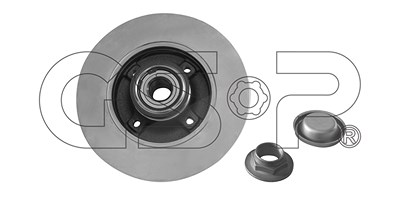 Gsp Bremsscheibe Hinterachse Voll [Hersteller-Nr. 9230145K] für Citroën, Ds, Peugeot von GSP