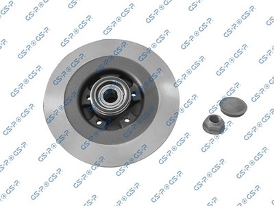 Gsp 1x Bremsscheibe mit Radlager Hinterachse Voll [Hersteller-Nr. 9230142K] für Renault von GSP