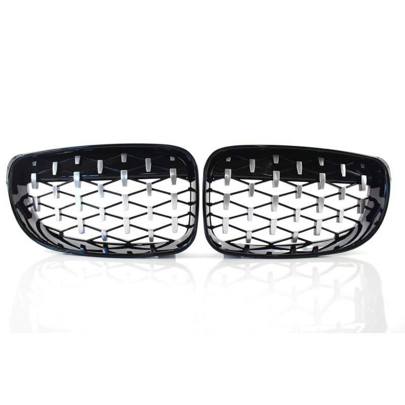 GSRECY Frontstoßstange Kidney Diamond Auflage Kühlergrill für 1er E81 E82 E87 E88 LCI 2007-2013 von GSRECY