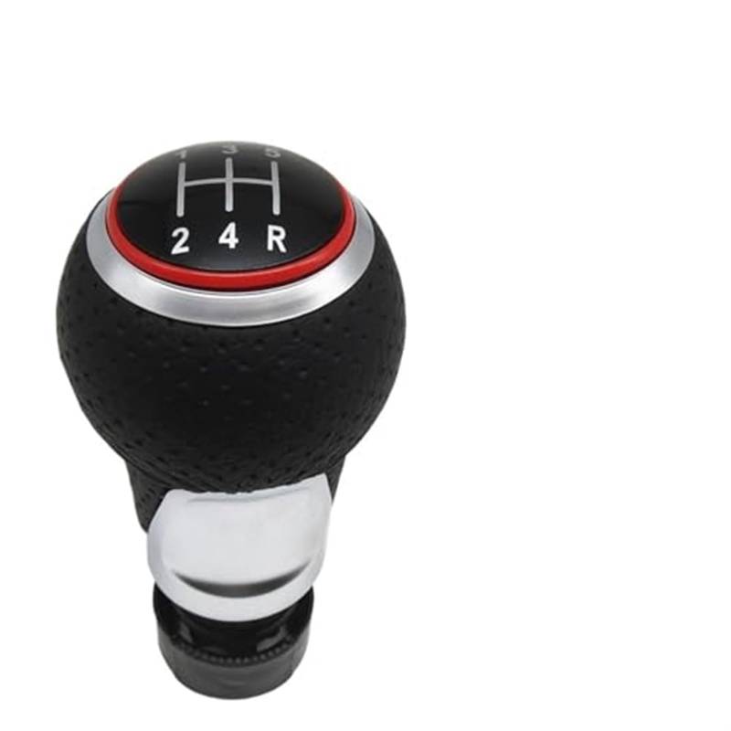 5-Gang-Schaltknauf für Sitz für Leon MK1 für Ibiza 6J Schalthebel Auto Schaltknauf 12 mm 5/6-Gang-Griff Schaltknöpfe Kopf(‎Red 12345r) von GTDTKGANAK