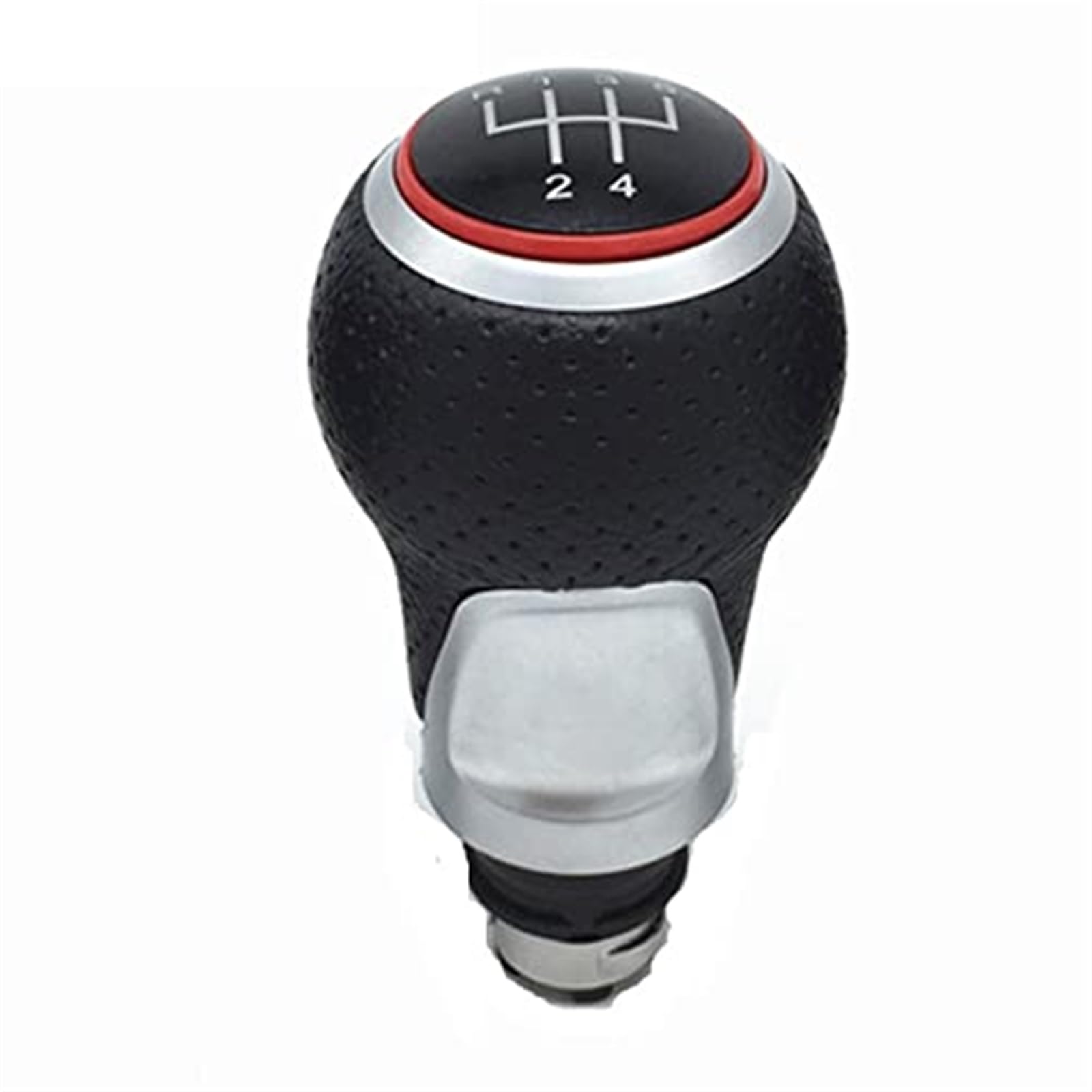Für A4 S4 B8 8K Für A5 8T Für Q5 8R 2007 2008-2015 Manuelle Auto schaltknauf Hebel Stift Leder Gamasche Boot Abdeckung Fall Kragen Schaltknöpfe Kopf(‎Red R12345) von GTDTKGANAK