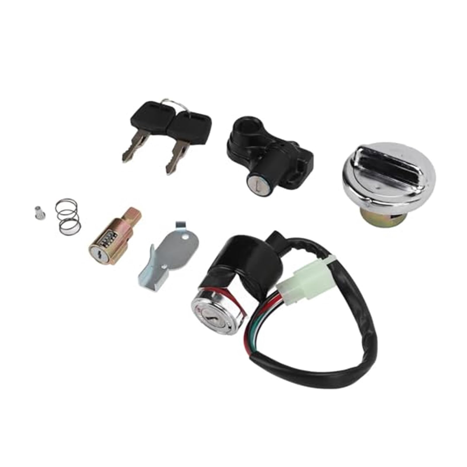 Für DAX Für Skyteam 50cc 125cc Motorrad ABS Abgrifffest Praktische Zündschloss Gas Cover Kit Ersatz Zündzylinderschlüssel CDI Zündspule Für DAX Für Skyteam 50cc 125cc Motorrad ABS Abgrifffest Praktische Zündschloss Gas Cover Kit Ersatz Zündzylinderschlüssel CDI Zündspule von GTDTKGANAK