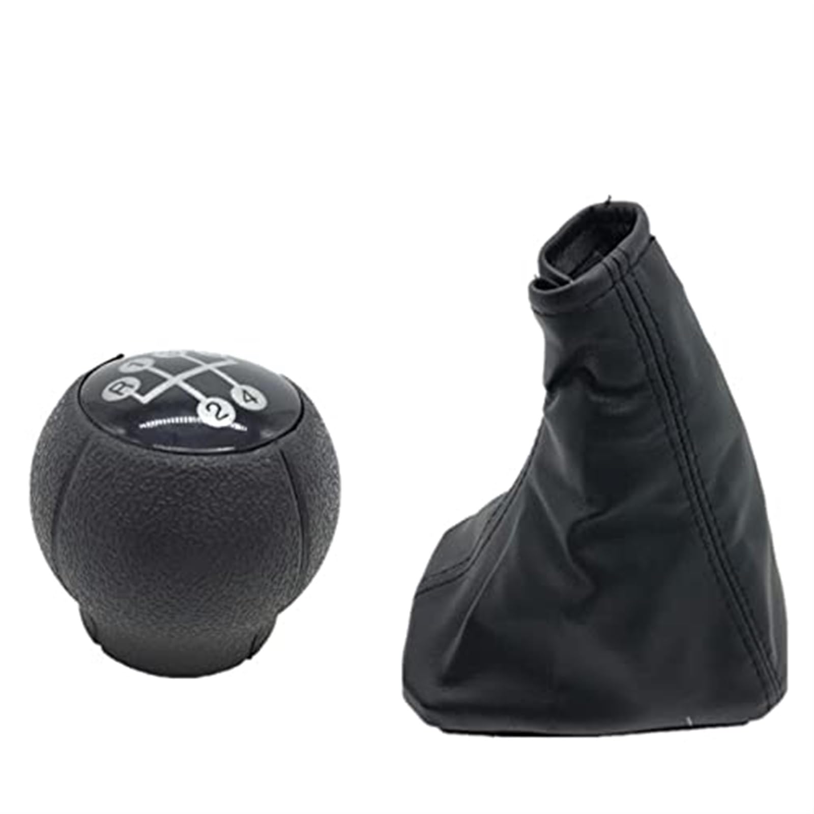 Für OPEL Für Corsa C Auto Schaltknauf Hebel Gamasche Boot Auto Parkplatz Handbremse Griffe Fall Auto Schaltknauf Kopf Schaltknöpfe Kopf(‎2pcs Gear Knob Cover) von GTDTKGANAK