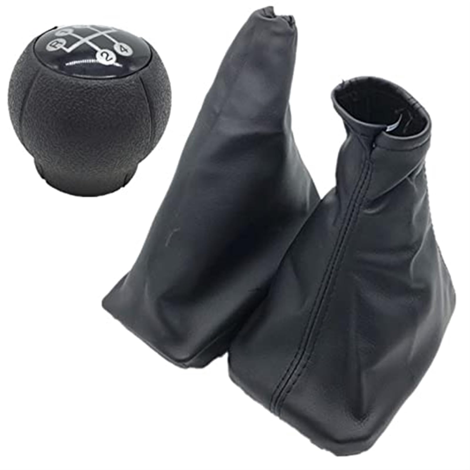 Für OPEL Für Corsa C Auto Schaltknauf Hebel Gamasche Boot Auto Parkplatz Handbremse Griffe Fall Auto Schaltknauf Kopf Schaltknöpfe Kopf(‎Combo 3pcs) von GTDTKGANAK