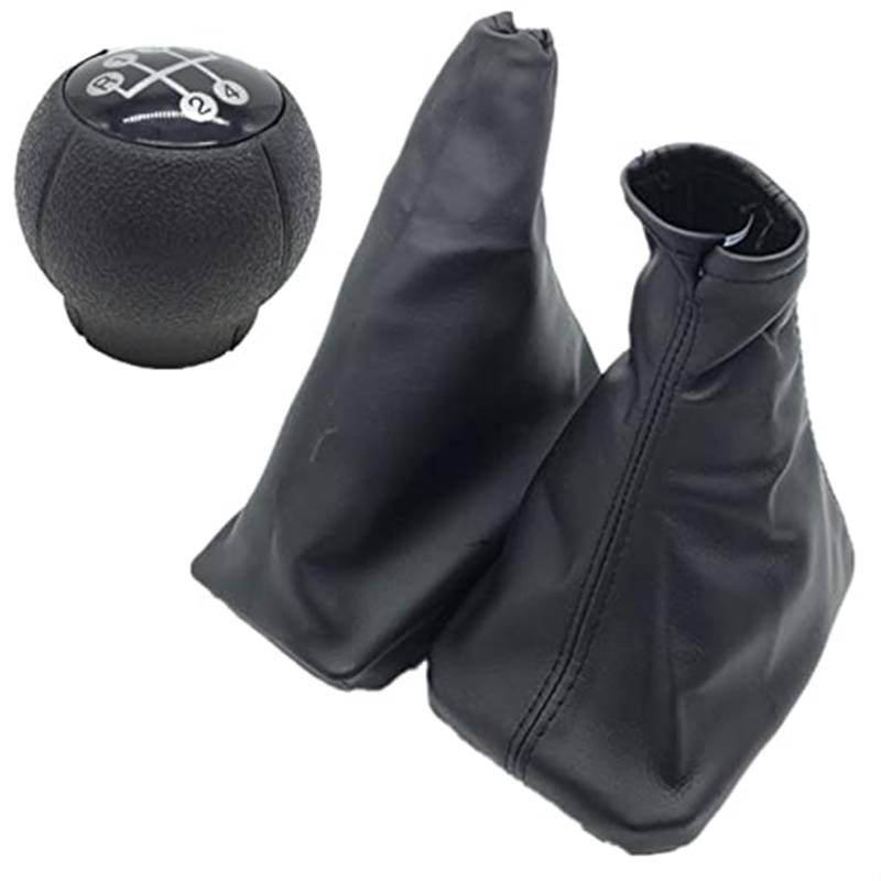 Für OPEL Für Corsa C Auto Schaltknauf Hebel Gamasche Boot Auto Parkplatz Handbremse Griffe Fall Auto Schaltknauf Kopf Schaltknöpfe Kopf(‎Combo 3pcs) von GTDTKGANAK