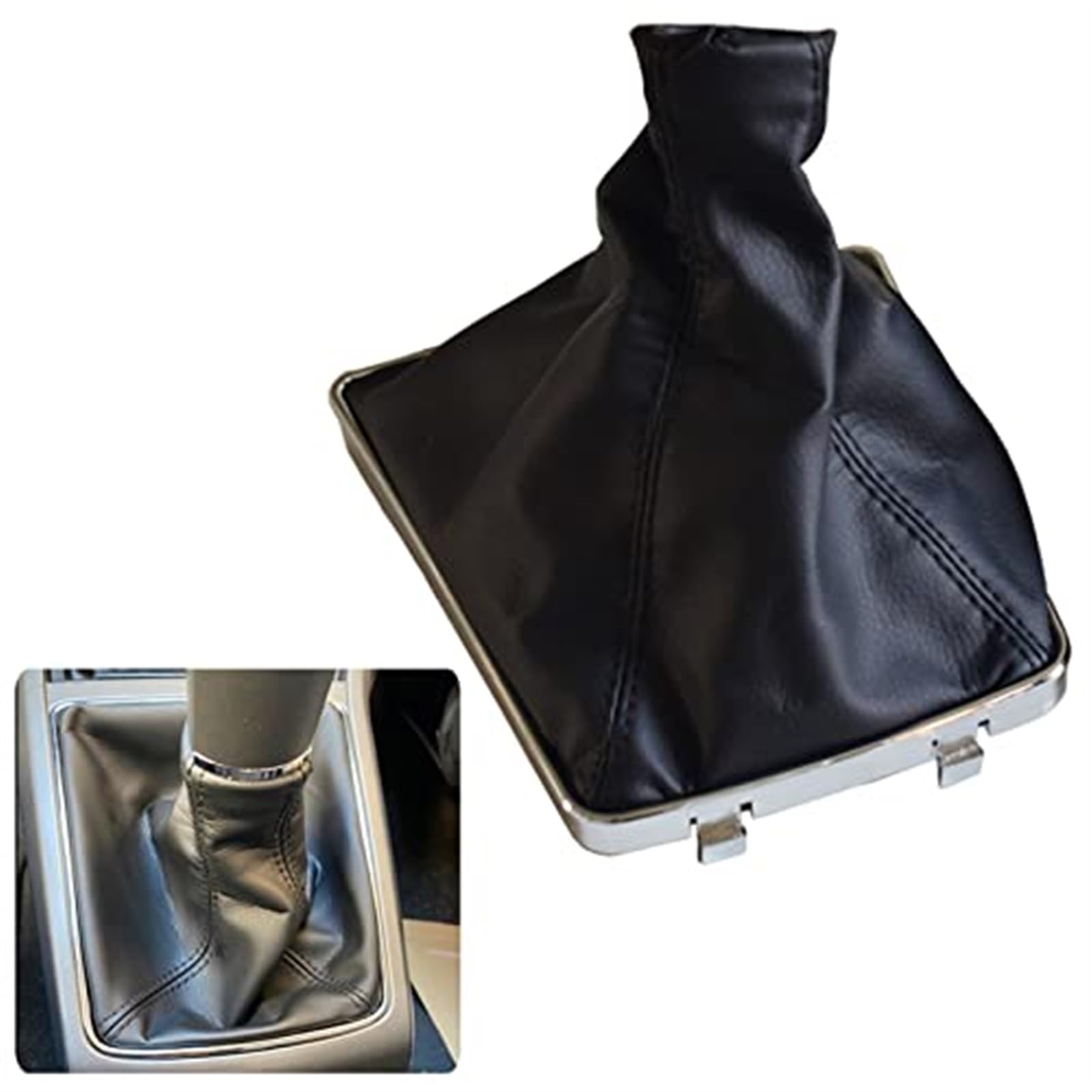 Für Opel Für Astra H Schaltknauf Hebel Stick Gamasche Boot Handbremse Griffe Auto Anti Slip Parkplatz Hand Bremse Boot Abdeckung Fall Kragen Schaltknöpfe Kopf(‎Gear Shift Boot) von GTDTKGANAK
