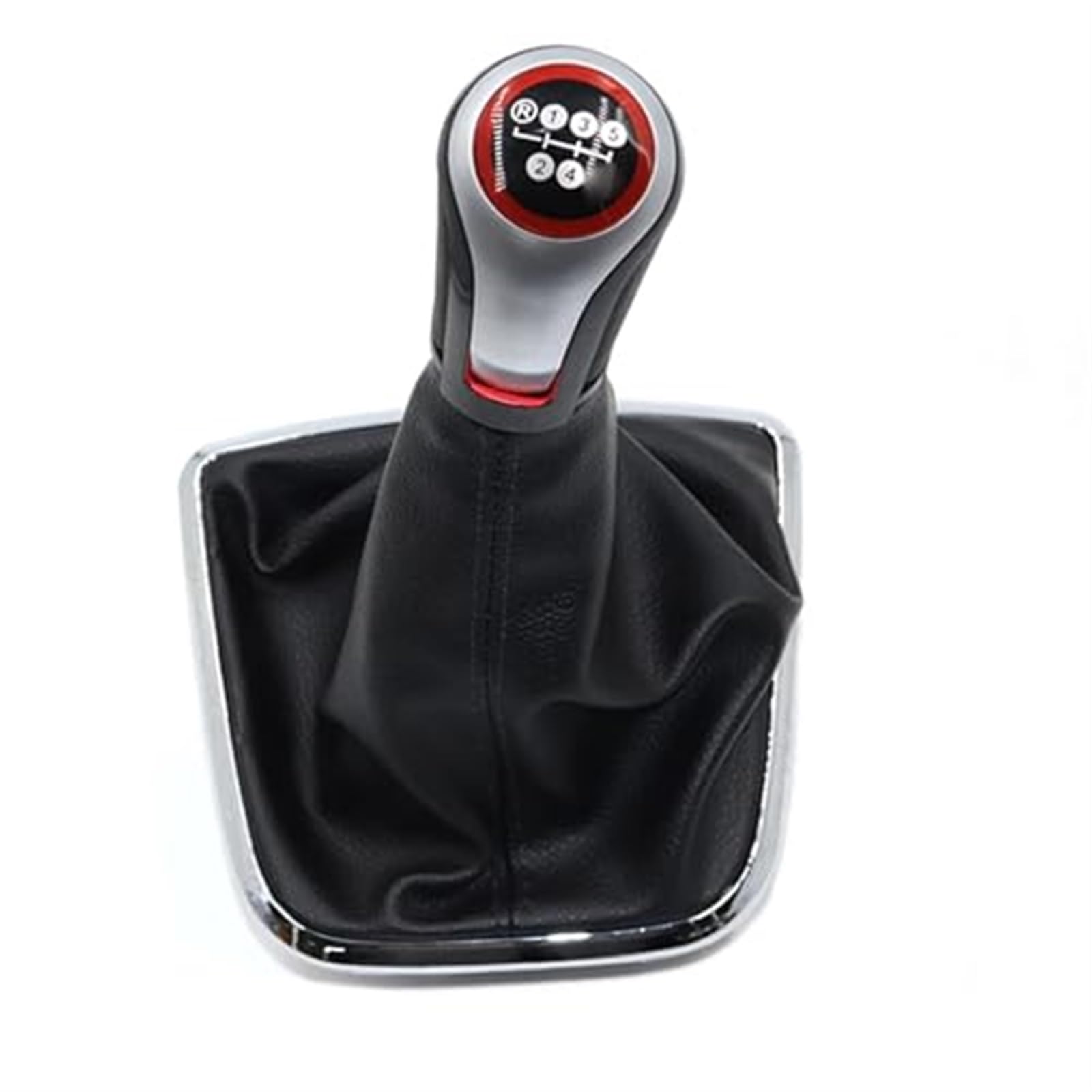 Für VW für Polo 6R 2009 2010 2011 2012 2013 2014 Auto 5/6-Gang-Schaltknauf Hebel Gaitor Kofferraumabdeckung 5-Gang-Schaltknauf Schaltknöpfe Kopf(‎R12345 Type 1) von GTDTKGANAK