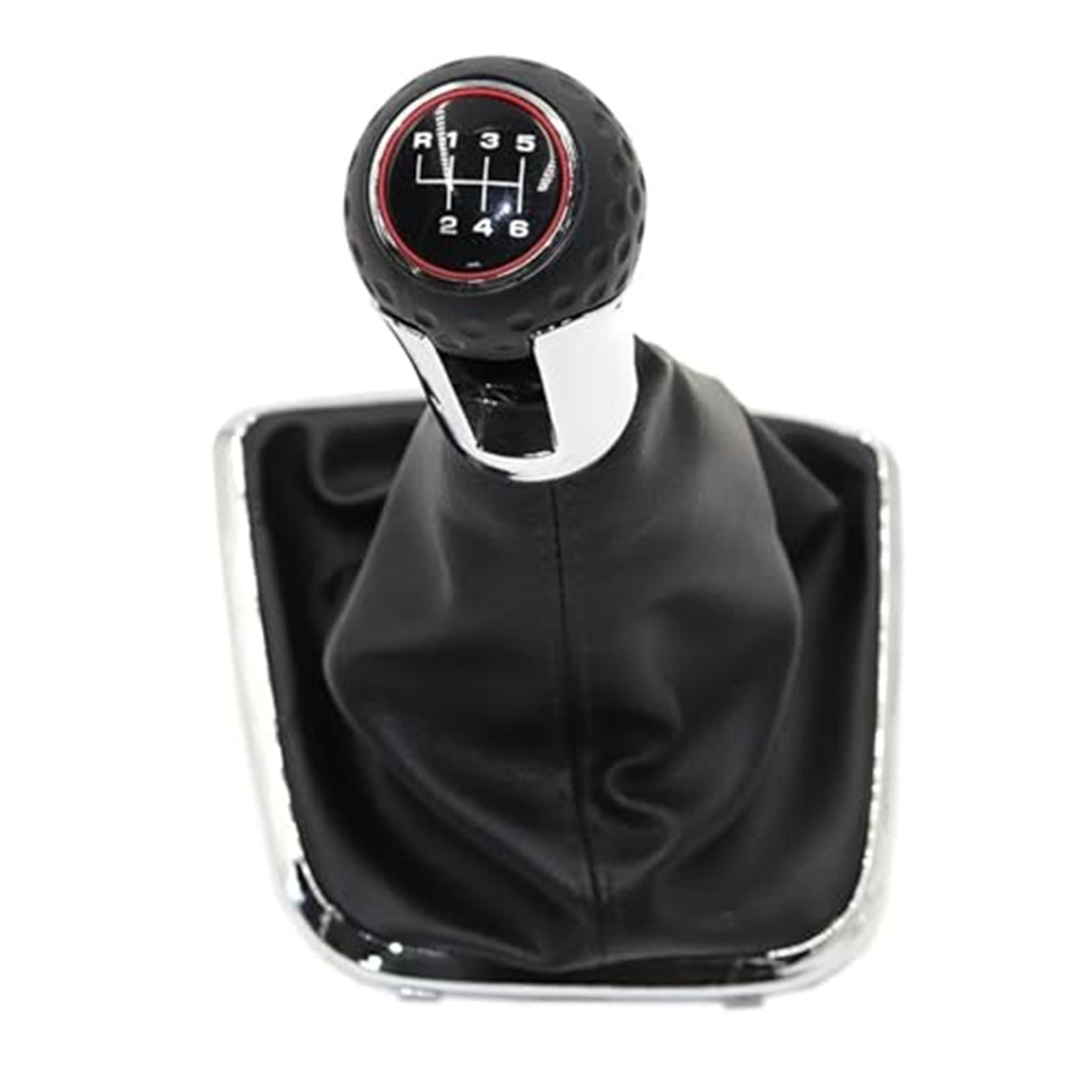 Für VW für Polo 6R 2009 2010 2011 2012 2013 2014 Auto 5/6-Gang-Schaltknauf Hebel Gaitor Kofferraumabdeckung 5-Gang-Schaltknauf Schaltknöpfe Kopf(‎R123456 Type 2) von GTDTKGANAK