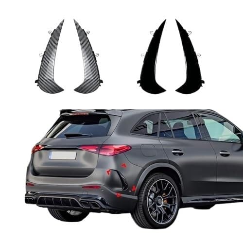 Heckspoiler Hinten Bumper Spoiler Für Benz GLC-Klasse X254 2023 + Seite Canard Air Vent Abdeckung Einsätze Zubehör Carbon Faser Heckspoiler Heckspoiler Hinten Bumper Spoiler Für Benz GLC-Klasse X254 2023 + Seite Canard Air Vent Abdeckung Einsätze Zubehör Carbon Faser Heckspoiler von GTDTKGANAK