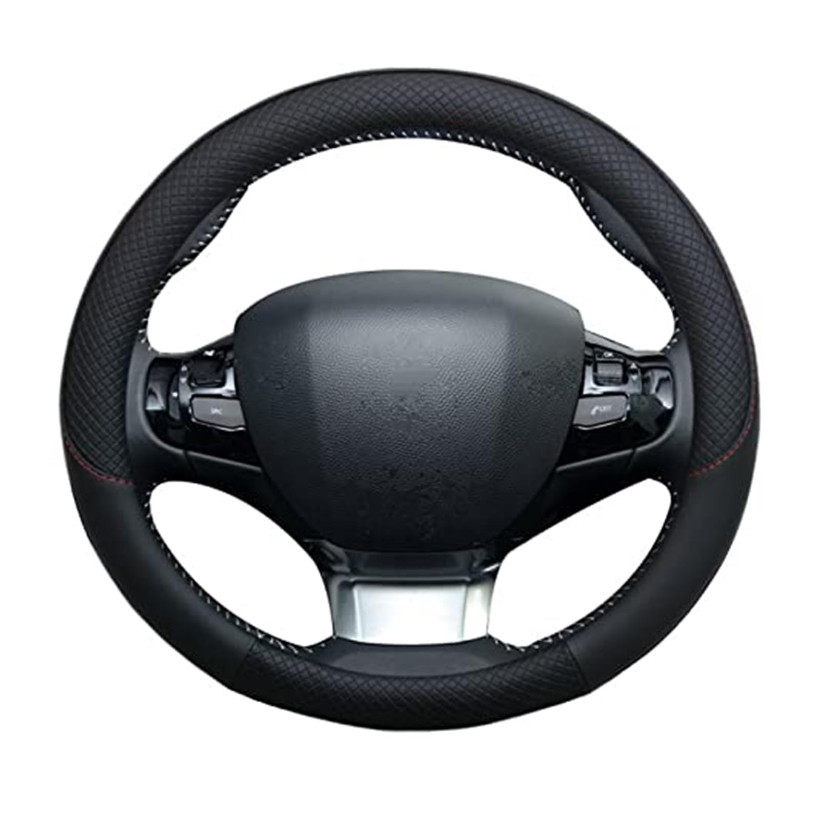 Lenkradbezug für Autos Für 308 2014 2015 2016 2017 2018 2019 2020 II T9 308 SW 308 308 CC Auto Lenkrad Abdeckung Plaid rutschfeste Innen Schutz(1) von GTDTKGANAK