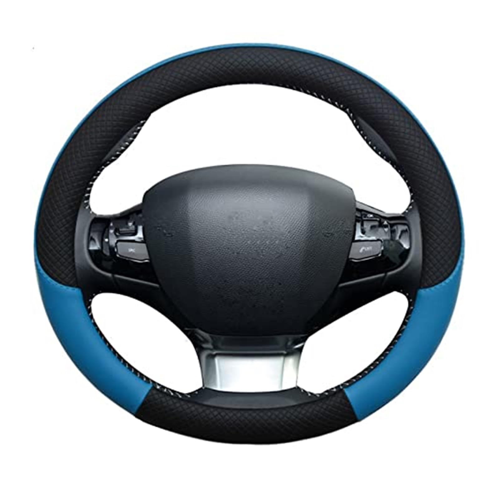 Lenkradbezug für Autos Für 308 2014 2015 2016 2017 2018 2019 2020 II T9 308 SW 308 308 CC Auto Lenkrad Abdeckung Plaid rutschfeste Innen Schutz(2) von GTDTKGANAK