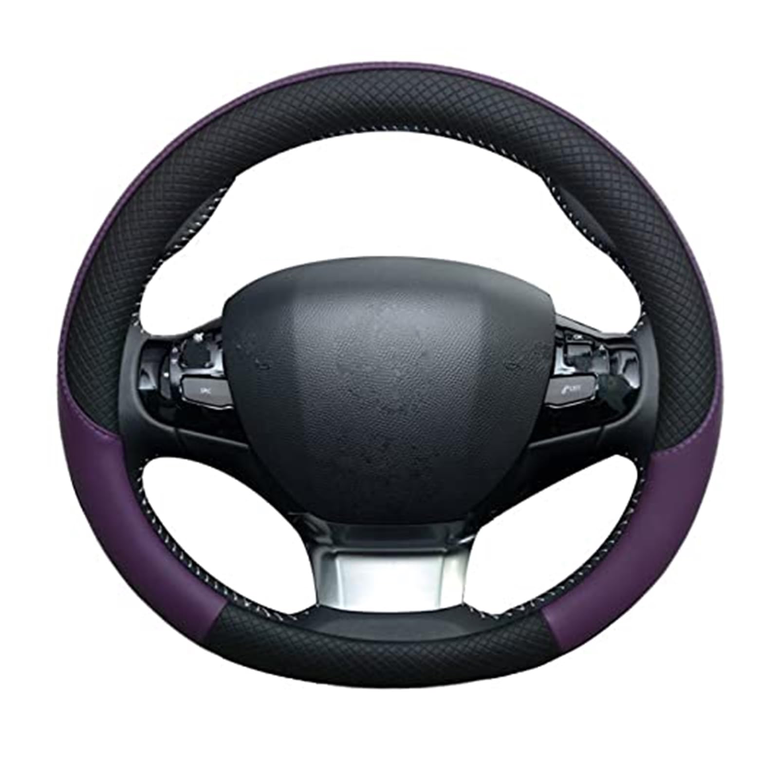 Lenkradbezug für Autos Für 308 2014 2015 2016 2017 2018 2019 2020 II T9 308 SW 308 308 CC Auto Lenkrad Abdeckung Plaid rutschfeste Innen Schutz(4) von GTDTKGANAK