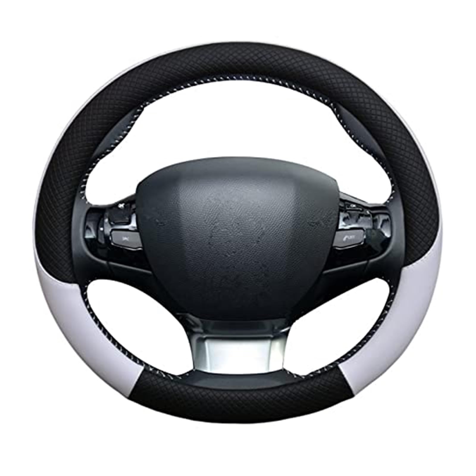 Lenkradbezug für Autos Für 308 2014 2015 2016 2017 2018 2019 2020 II T9 308 SW 308 308 CC Auto Lenkrad Abdeckung Plaid rutschfeste Innen Schutz(6) von GTDTKGANAK