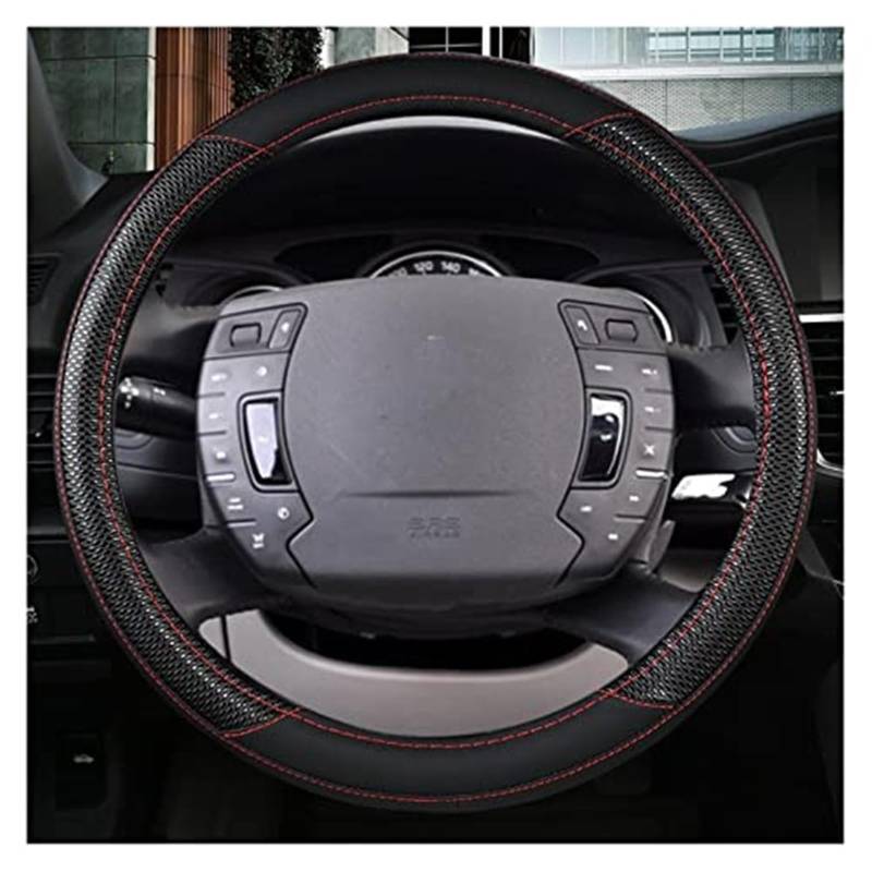 Lenkradbezug für Autos Für Citroen C2 Für C3 C4L Für Berlingo Für C5 Für C-Elysee Für C-Triomphe C1 Für C4 Für C3 XR D Form O Form Auto lenkrad Abdeckung Schutz(B-o) von GTDTKGANAK