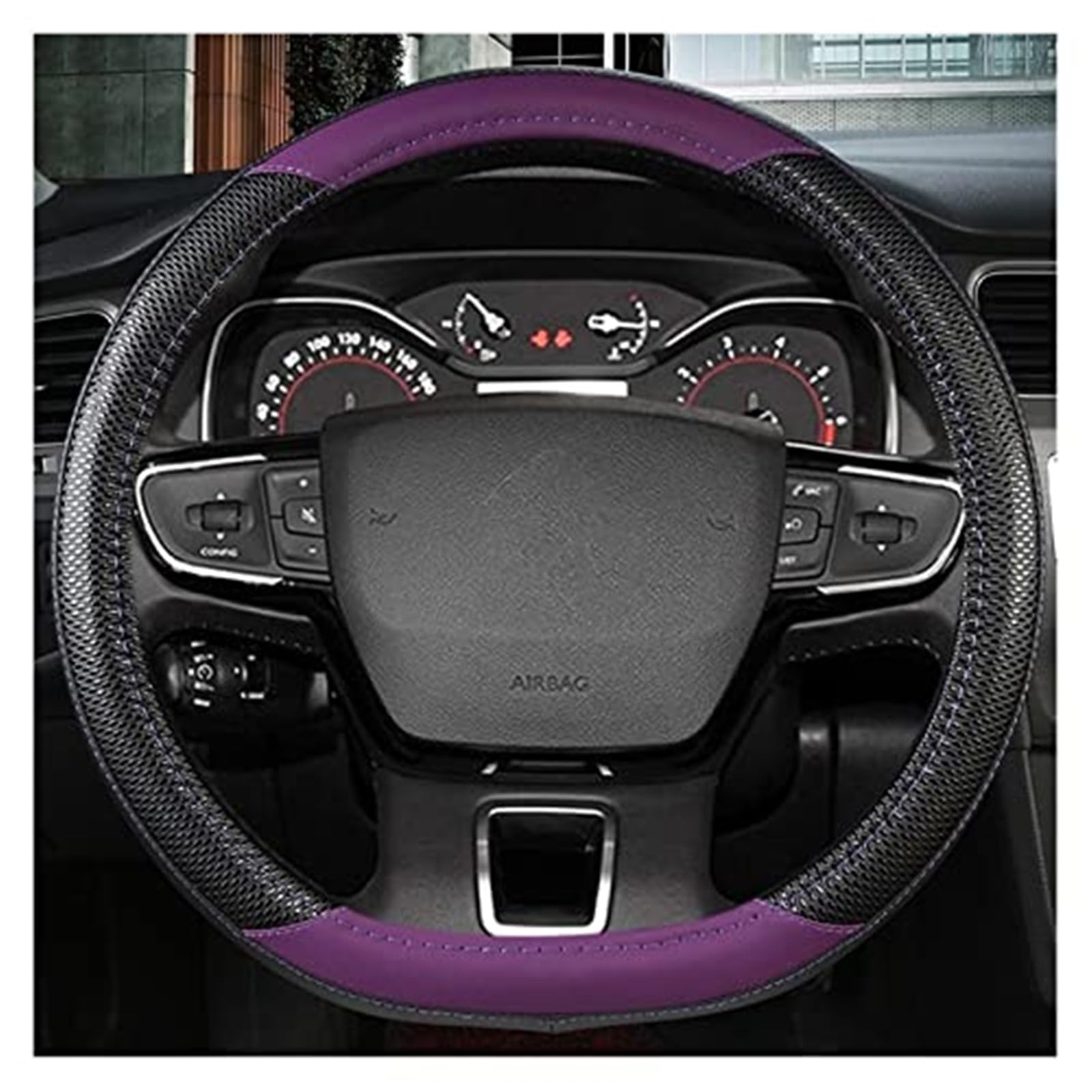 Lenkradbezug für Autos Für Citroen C2 Für C3 C4L Für Berlingo Für C5 Für C-Elysee Für C-Triomphe C1 Für C4 Für C3 XR D Form O Form Auto lenkrad Abdeckung Schutz(E-d) von GTDTKGANAK