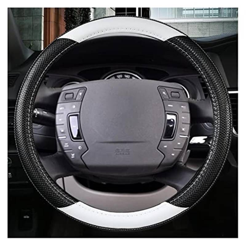 Lenkradbezug für Autos Für Citroen C2 Für C3 C4L Für Berlingo Für C5 Für C-Elysee Für C-Triomphe C1 Für C4 Für C3 XR D Form O Form Auto lenkrad Abdeckung Schutz(G-o) von GTDTKGANAK