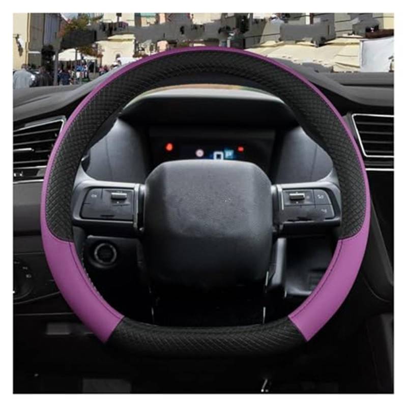 Lenkradbezug für Autos Für Citroen Für C4 2021 2022 2023 37 cm Auto Lenkrad Abdeckung Nicht-Slip Auto Lenkung Abdeckung Lenkrad hülse Schutz(5) von GTDTKGANAK