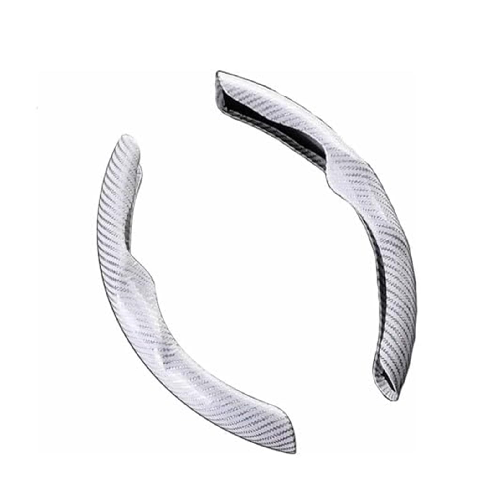 Lenkradbezug für Autos Für Citroen Für C5 Für Aircross 2018 2019 2020 2021 2022 2024 Atmungsaktive Anti-Slip Carbon Faser Lenkrad Schutz Schutz(White) von GTDTKGANAK