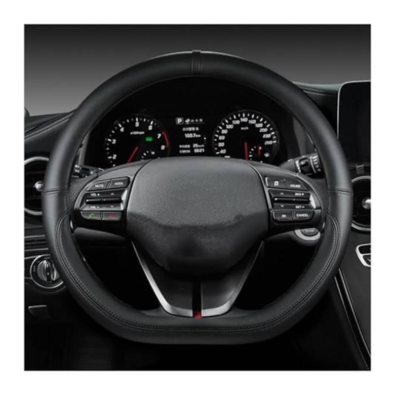 Lenkradbezug für Autos Für Hyundai Für Ioniq 5 2016 2017 2018 2019 2020 2021 2022 Auto Lenkrad Abdeckung D Form PU Lenkrad schutzhülle Schutz(Black) von GTDTKGANAK