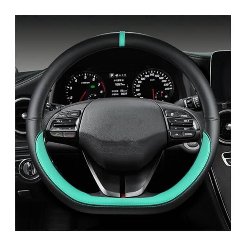 Lenkradbezug für Autos Für Hyundai Für Ioniq 5 2016 2017 2018 2019 2020 2021 2022 Auto Lenkrad Abdeckung D Form PU Lenkrad schutzhülle Schutz(Green) von GTDTKGANAK