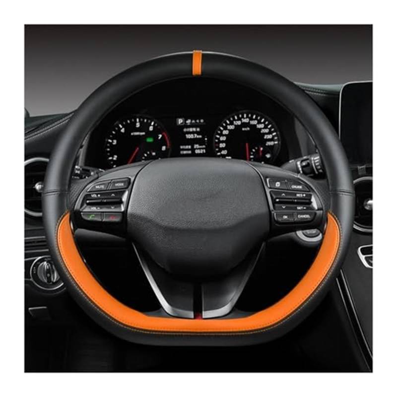Lenkradbezug für Autos Für Hyundai Für Ioniq 5 2016 2017 2018 2019 2020 2021 2022 Auto Lenkrad Abdeckung D Form PU Lenkrad schutzhülle Schutz(Orage) von GTDTKGANAK