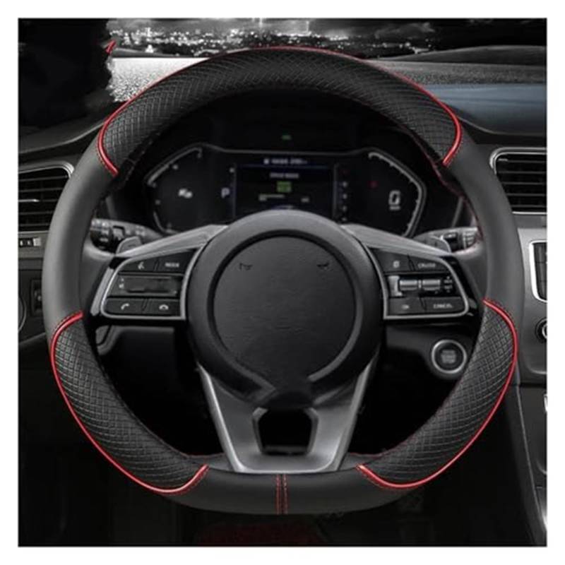Lenkradbezug für Autos Für Kia Für Ceed Für Sportage Für Picanto Für Cerato O Form D Form PU Leder Lenkung Haube Lenkrad schutzhülle Schutz(7 D Shape) von GTDTKGANAK