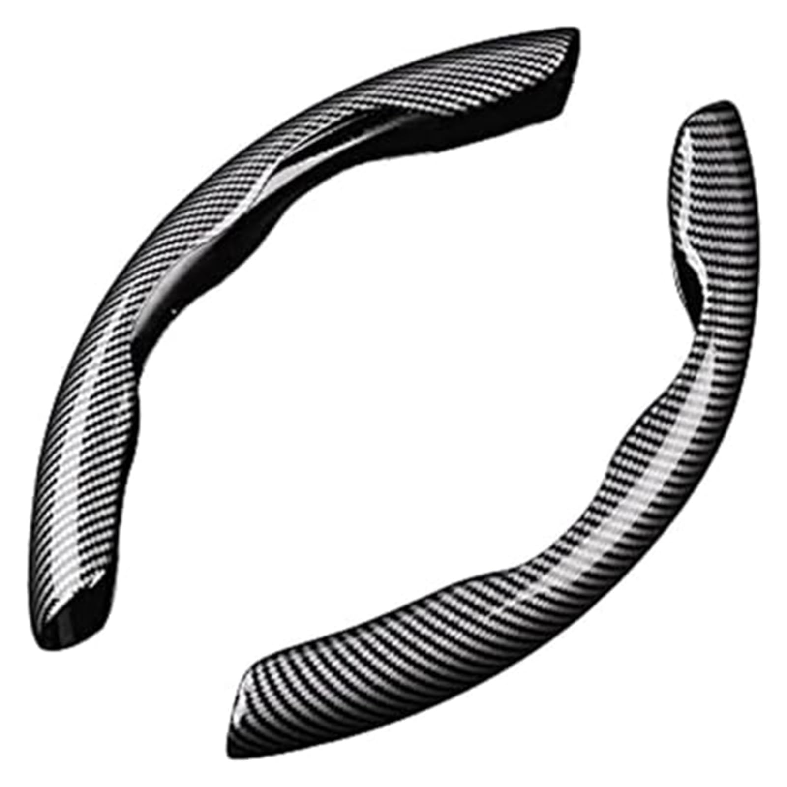 Lenkradbezug für Autos Für Kia Für Ceed SW 2000-2023 2024 Anti-Slip Atmungsaktive Universal-Carbon Faser Segmentiert Lenkrad Schutz Schutz(Black) von GTDTKGANAK