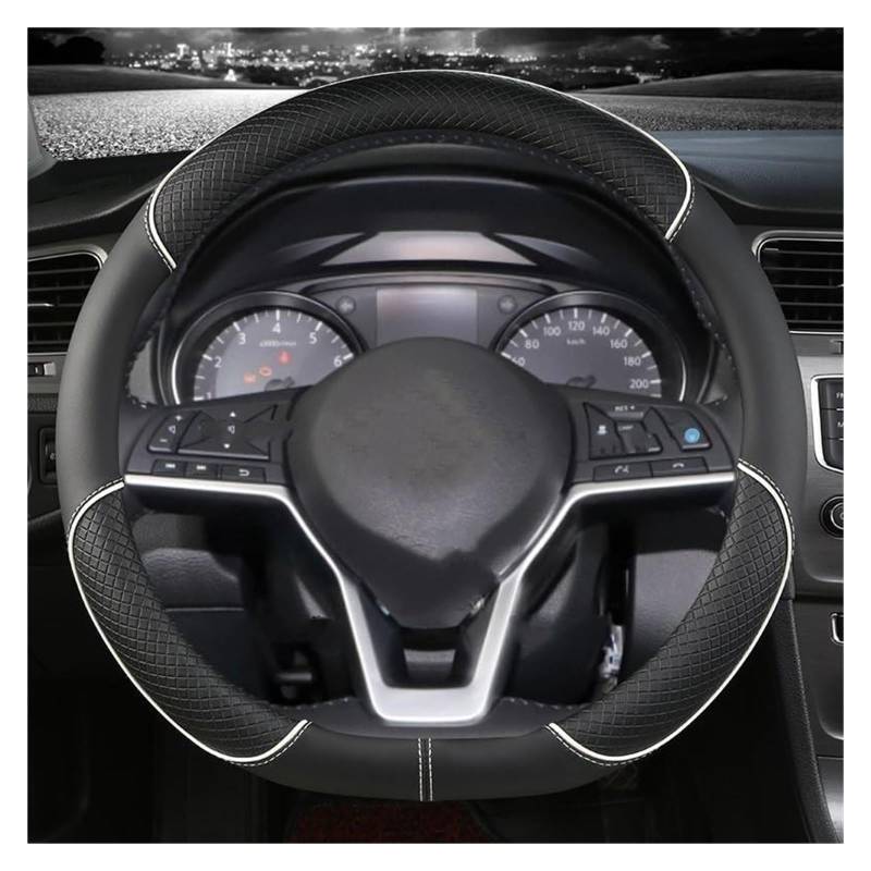 Lenkradbezug für Autos Für Nissan Für März K10 K11 K12 K13 K14 Für Micra Auto Lenkrad Abdeckung PU Leder Auto Lenkrad Abdeckung Schutz(D Shape White) von GTDTKGANAK