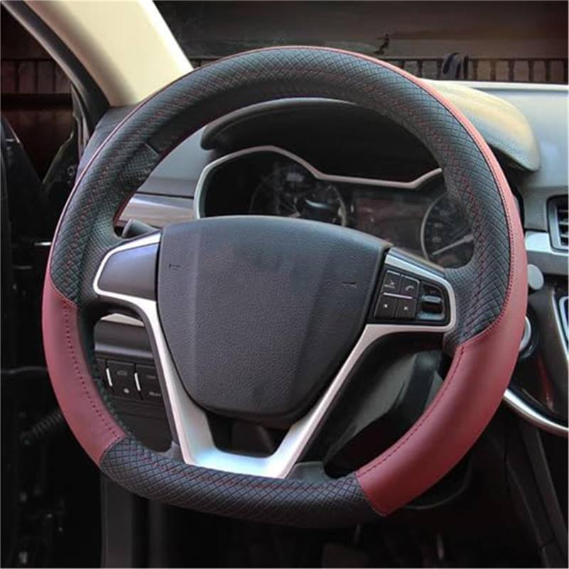 Lenkradbezug für Autos Für Toyota Für Auris 2010-2012 Vier Jahreszeiten Langlebig Geruchlos Innen Zubehör Auto Lenkrad Abdeckungen Schutz(A) von GTDTKGANAK