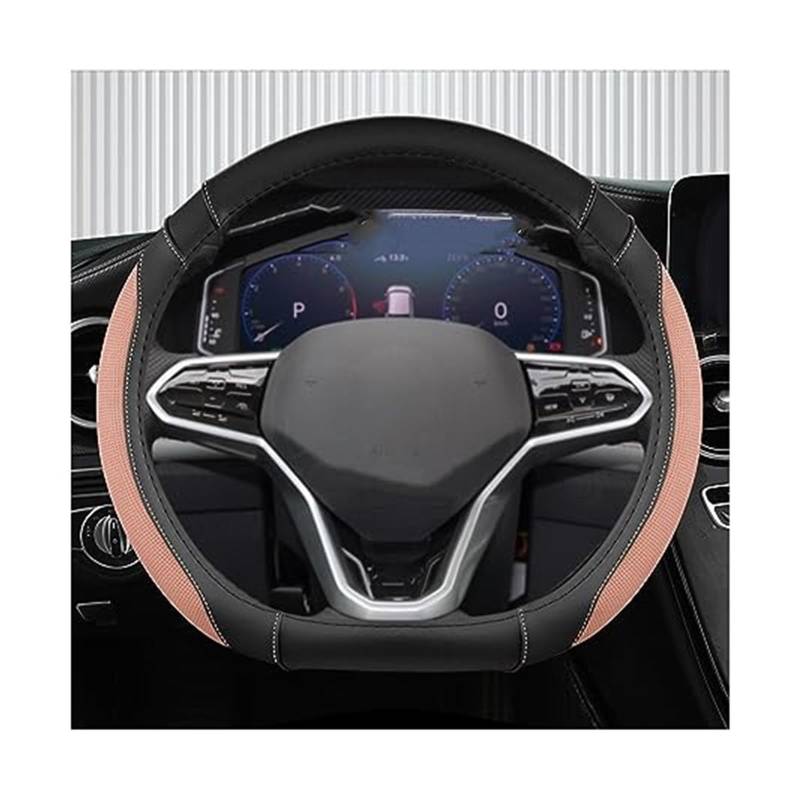 Lenkradbezug für Autos Für VW Für Golf 8 MK8 VIII Für Golf R Für GTI 2019-2022 Für Tiguan 2020 2022 Lenkrad Abdeckung Rad Hülse Schutz Schutz(PINK) von GTDTKGANAK