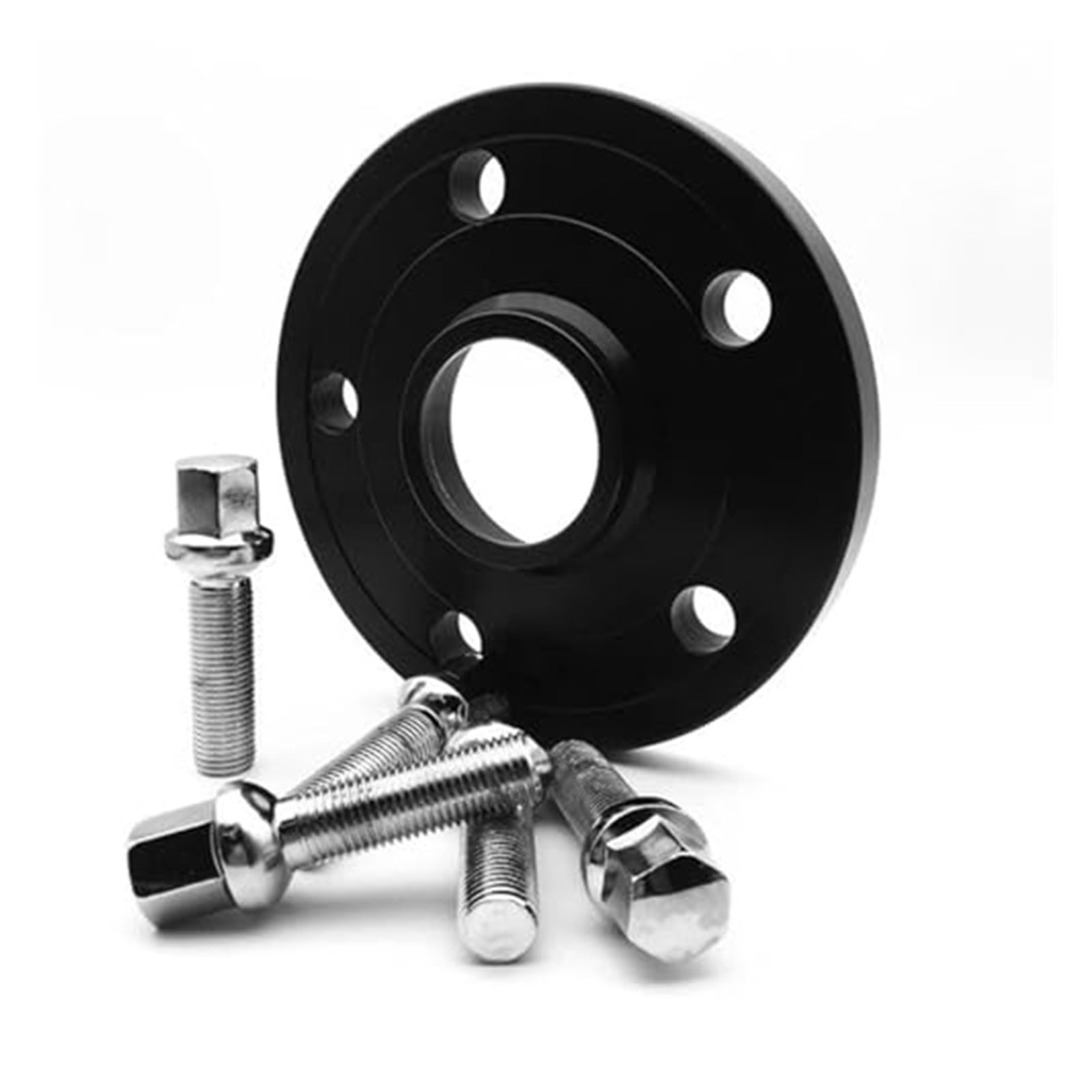 PCD 5x112 CB 57,1 Mm Spurverbreiterungsadapter Geschmiedetes Aluminium Auto-Radverbreiterung Naben-Radverbreiterungen 1 Stück Adapteränderung Auto Distanzscheiben(1PC 15mm black A) von GTDTKGANAK