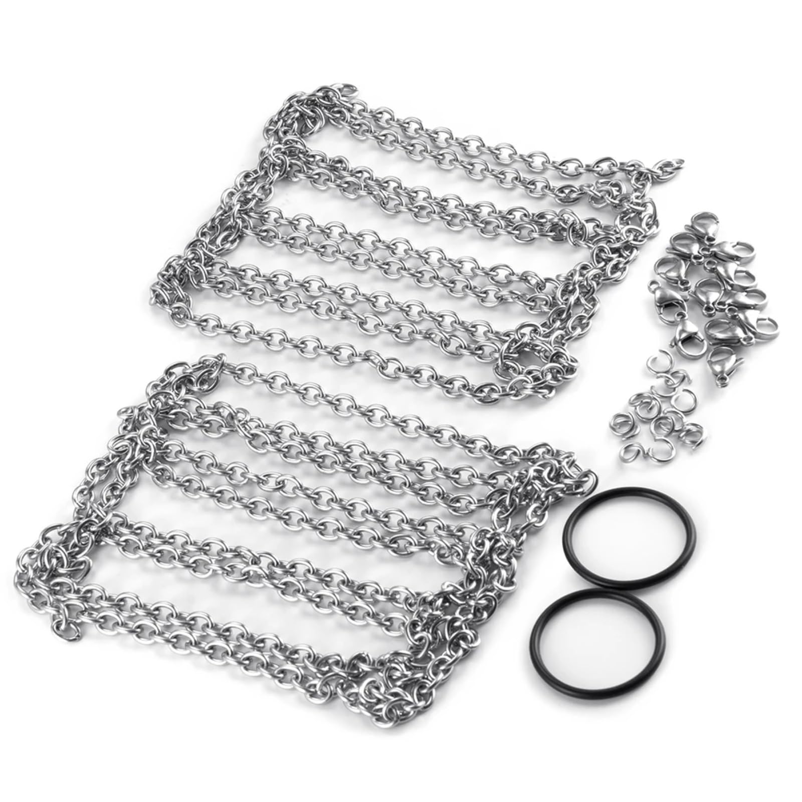 GTFRUQAS Für Axial Für SCX10 90046 D90 Für TRX4 Für TRX6 Maßstab 1/10 2Pcs 2,2 Zoll Anti-Rutsch-Winter Anti-Rutsch-Autoreifen Schneeketten RC Crawler RC Autozubehör(for 130mm Tires) von GTFRUQAS