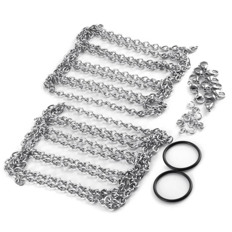 GTFRUQAS Für Axial Für SCX10 90046 D90 Für TRX4 Für TRX6 Maßstab 1/10 2Pcs 2,2 Zoll Anti-Rutsch-Winter Anti-Rutsch-Autoreifen Schneeketten RC Crawler RC Autozubehör(for 130mm Tires) von GTFRUQAS