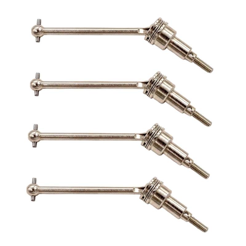 GTFRUQAS Für Haiboxing Für HBX 18856 18857 18858 18859 1/18 4Pcs Metall Antriebswelle CVD Mit Adapter RC Auto Upgrades Teile Zubehör RC Autozubehör von GTFRUQAS