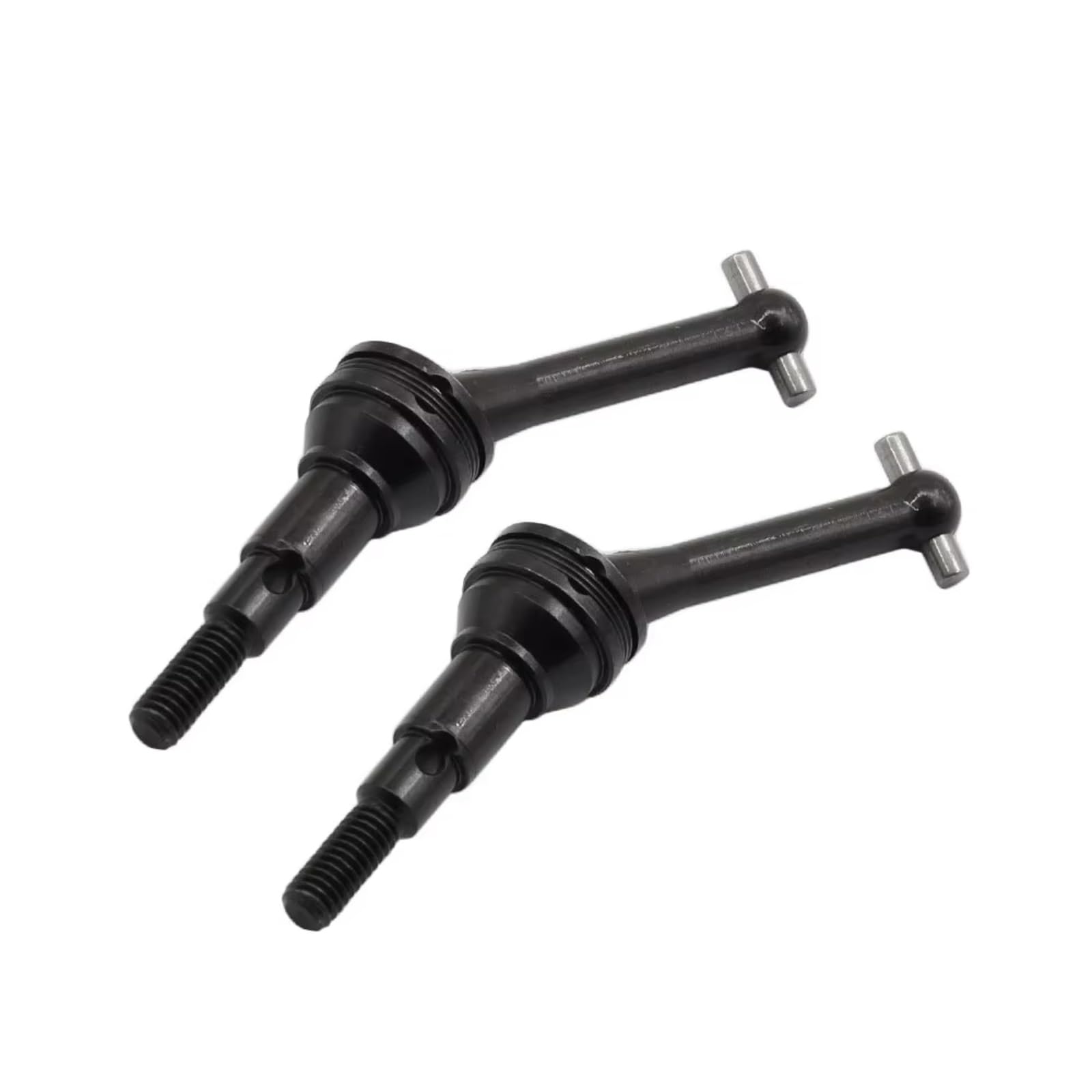 GTFRUQAS Für MJX Für Hyper Go Truck 14301 14302 14410 1/14 2 Pcs Metall CVD Antriebswelle Hundeknochen RC Auto Upgrade Teile Zubehör RC Autozubehör(Black) von GTFRUQAS