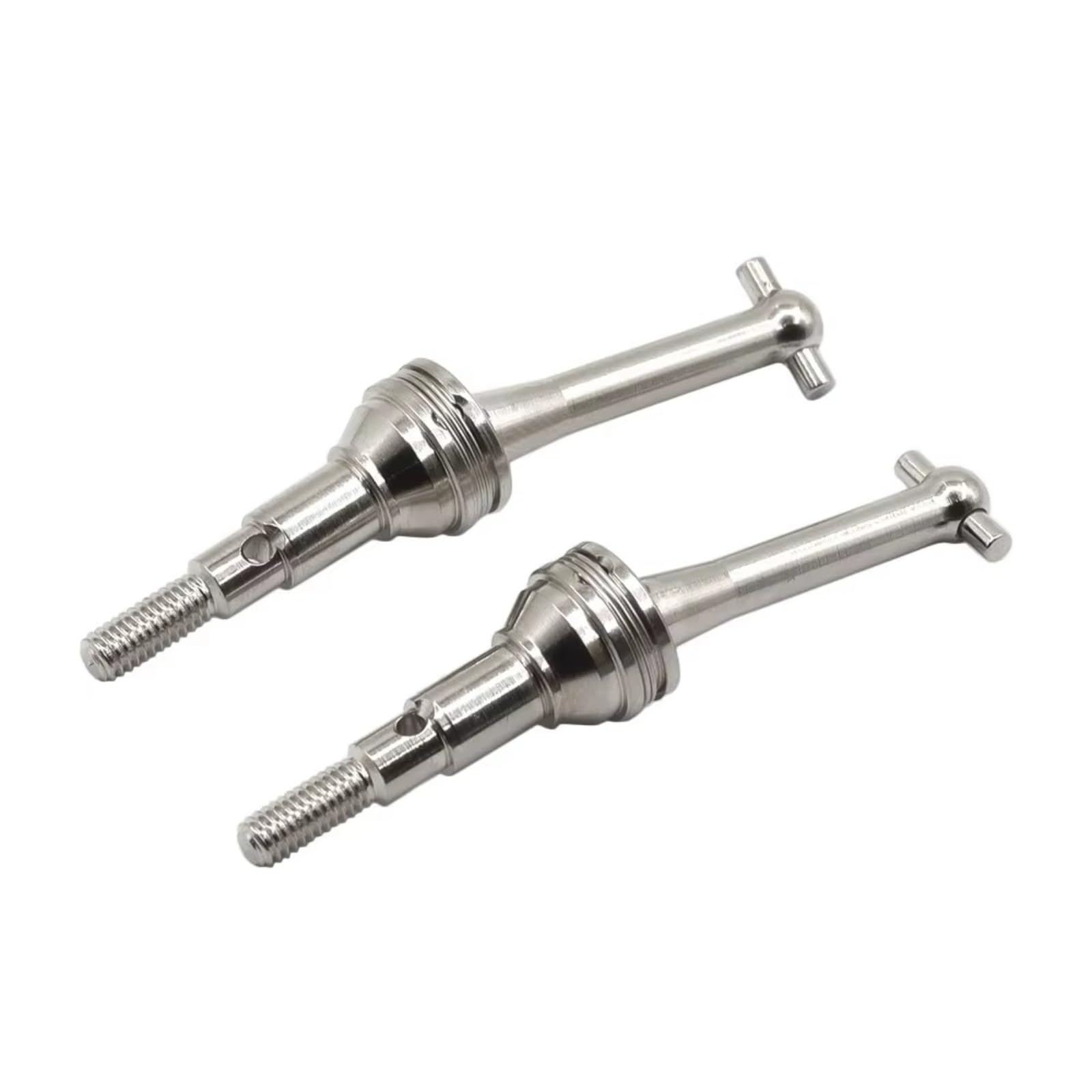 GTFRUQAS Für MJX Für Hyper Go Truck 14301 14302 14410 1/14 2 Pcs Metall CVD Antriebswelle Hundeknochen RC Auto Upgrade Teile Zubehör RC Autozubehör(Silver) von GTFRUQAS